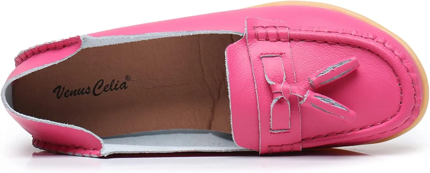 VenusCelia Women's Lantern Comfort Walking Flat Loafer