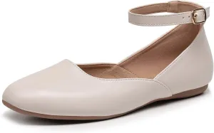VenusCelia Women's Serenity Strap Flats Shoe