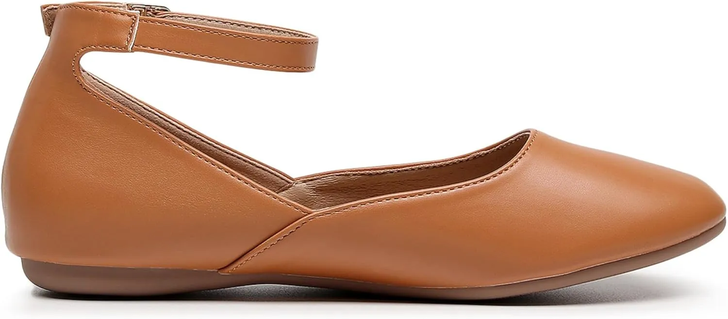 VenusCelia Women's Serenity Strap Flats Shoe