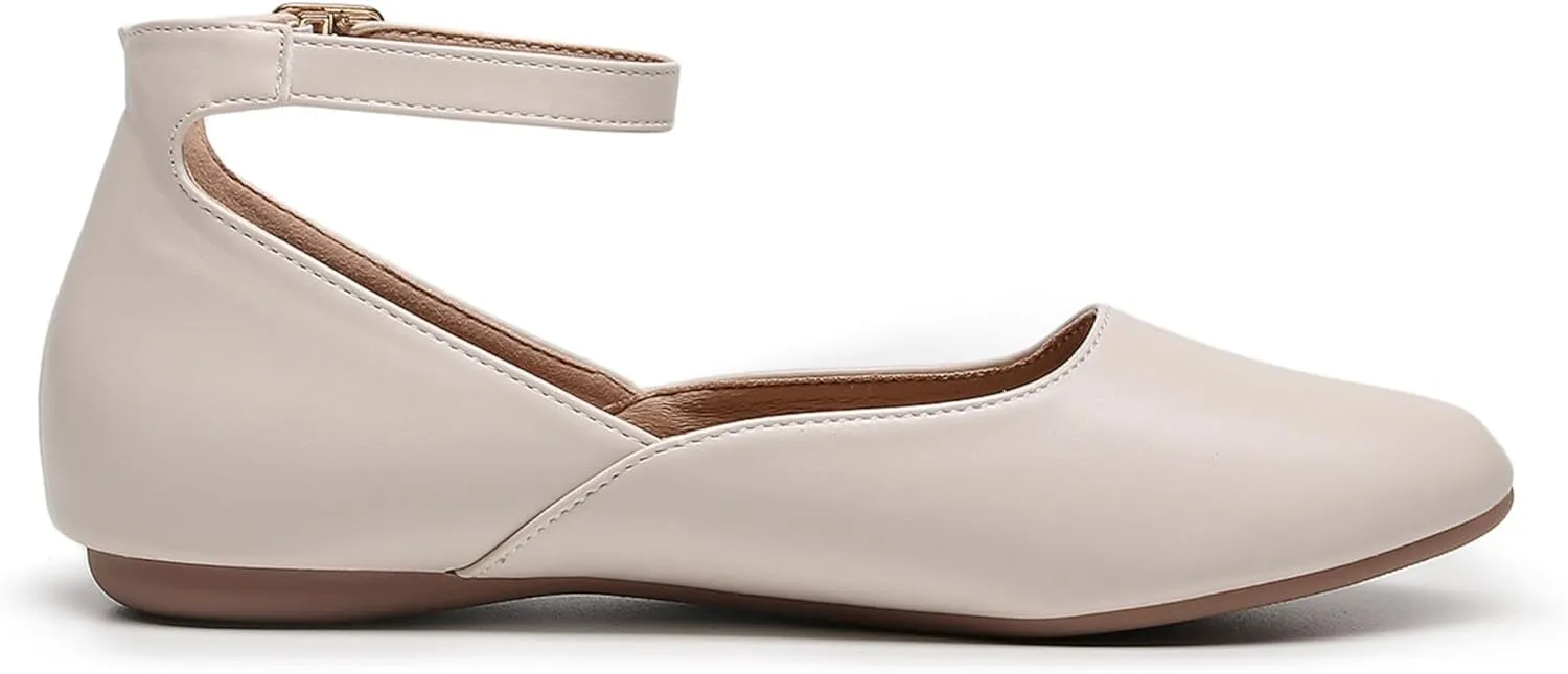 VenusCelia Women's Serenity Strap Flats Shoe
