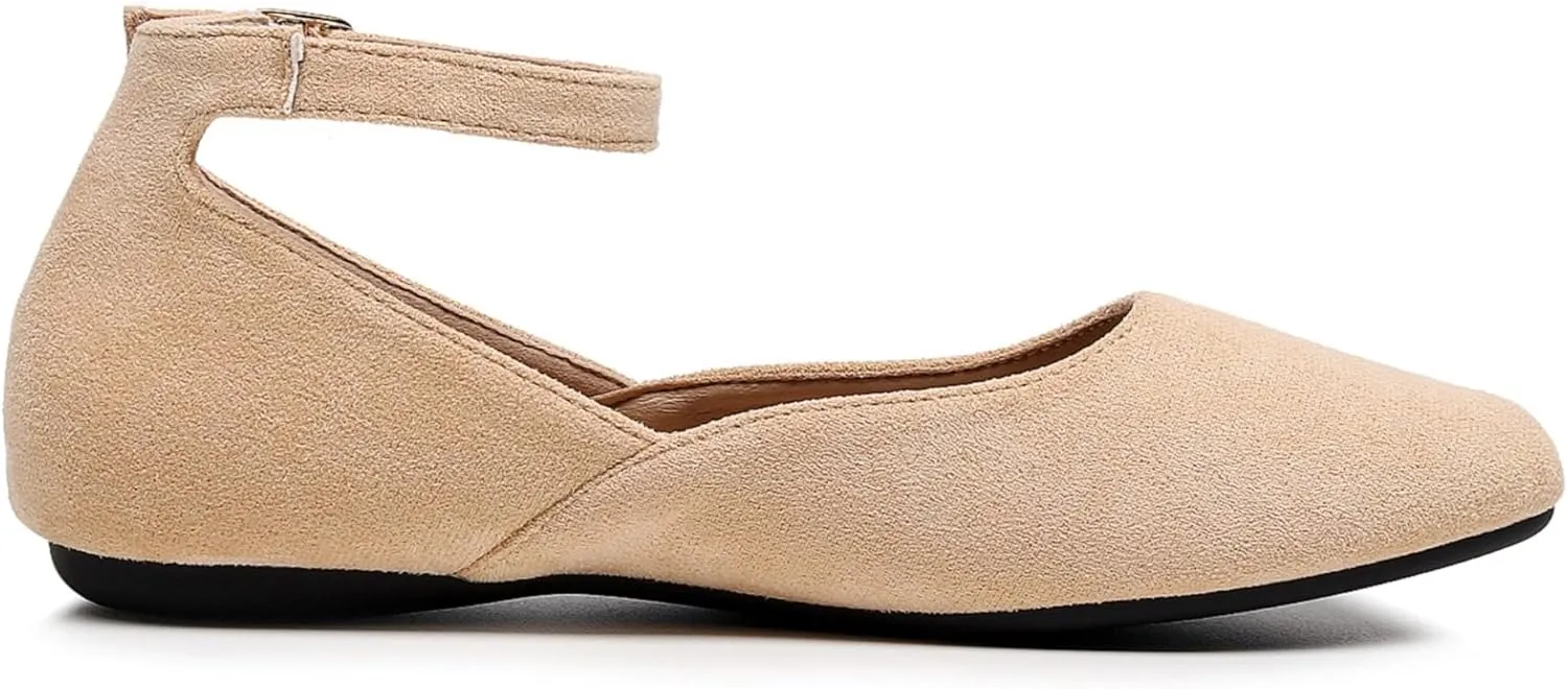 VenusCelia Women's Serenity Strap Flats Shoe