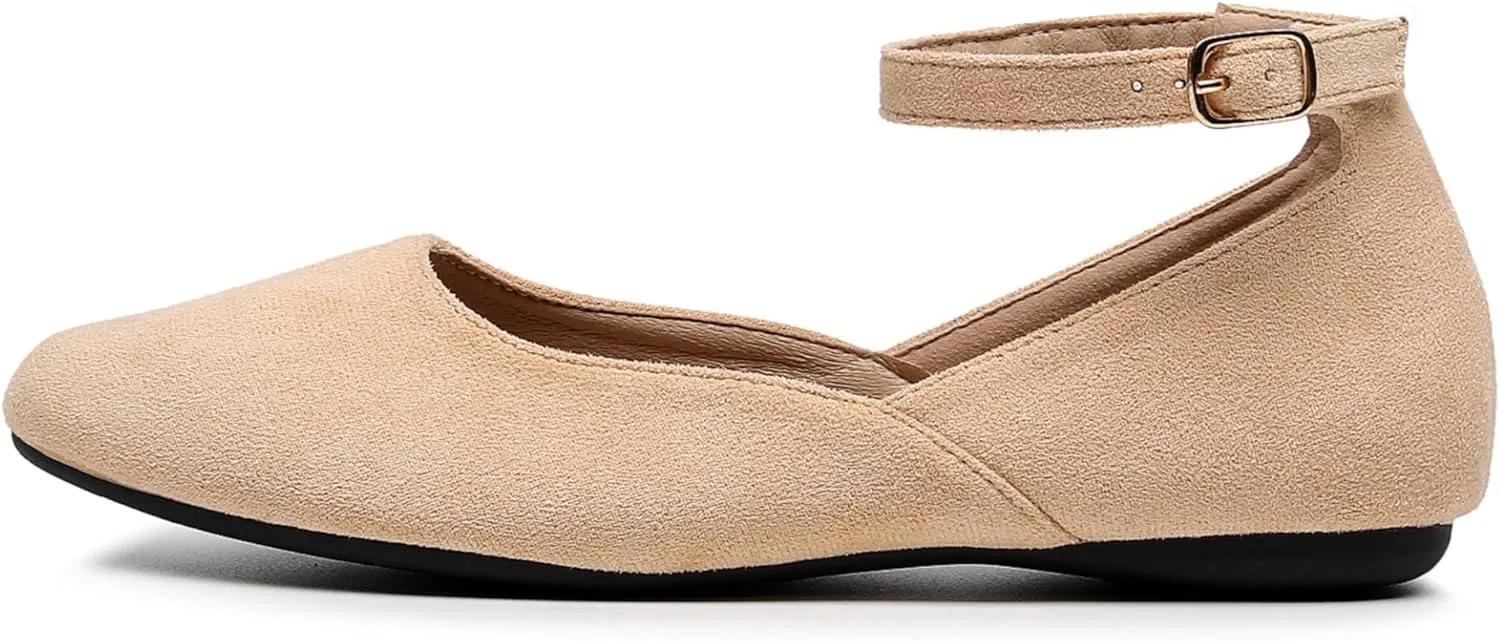 VenusCelia Women's Serenity Strap Flats Shoe