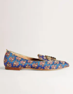 Verzierte Jacquard-Loafer-Biene