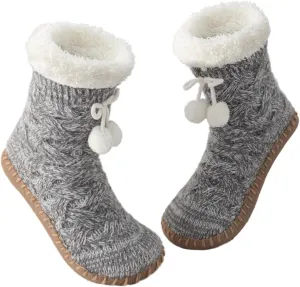 Vihir Warm Women's Slipper Socks Cozy Indoor Floor with Super Soft Fuzzy Lining and Non-Slip Sole, perfect Winter Comfort in Multiple Colors, Ideal Gift Choice