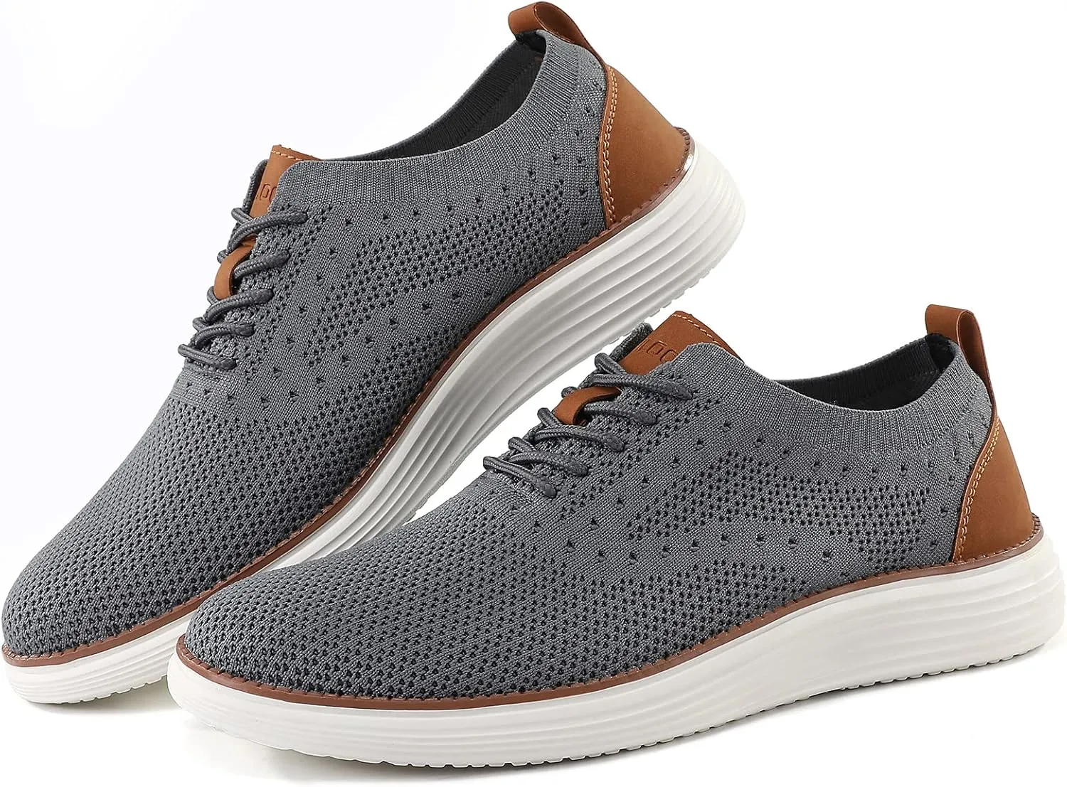 VILOCY Men's Casual Dress Sneakers Oxfords Business Mesh Breathable Walking Shoes Tennis Comfortable