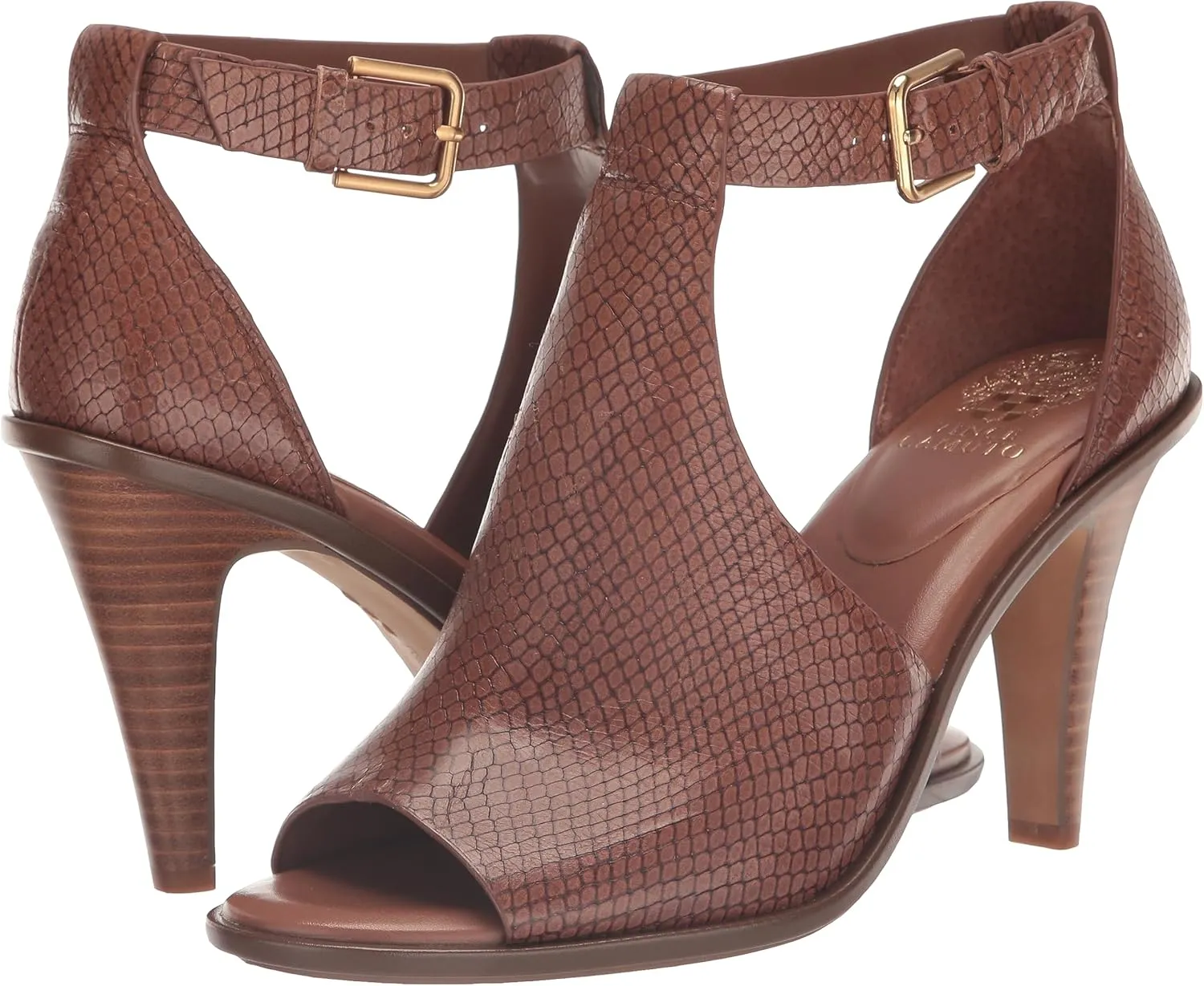 Vince Camuto Women's Frasper Buckle High Heel Bootie Ankle Boot