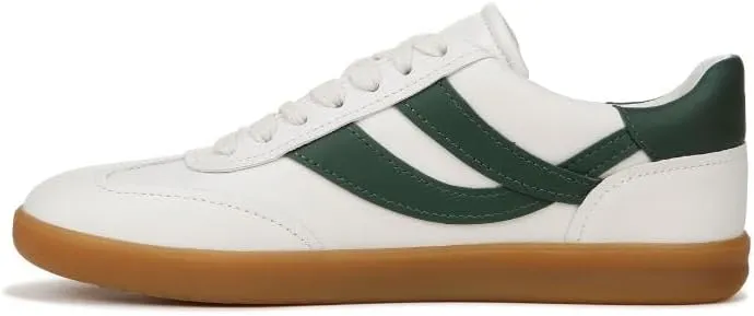 Vince Womens Oasis-W Lace Up Fashion Sneaker Chalk White/Pine Green Leather 10 M