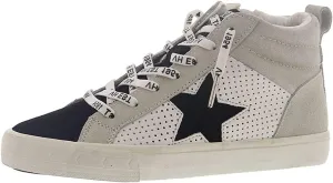 Vintage Havana Womens Lester Perforated High Slip On Sneakers Shoes Casual - Grey