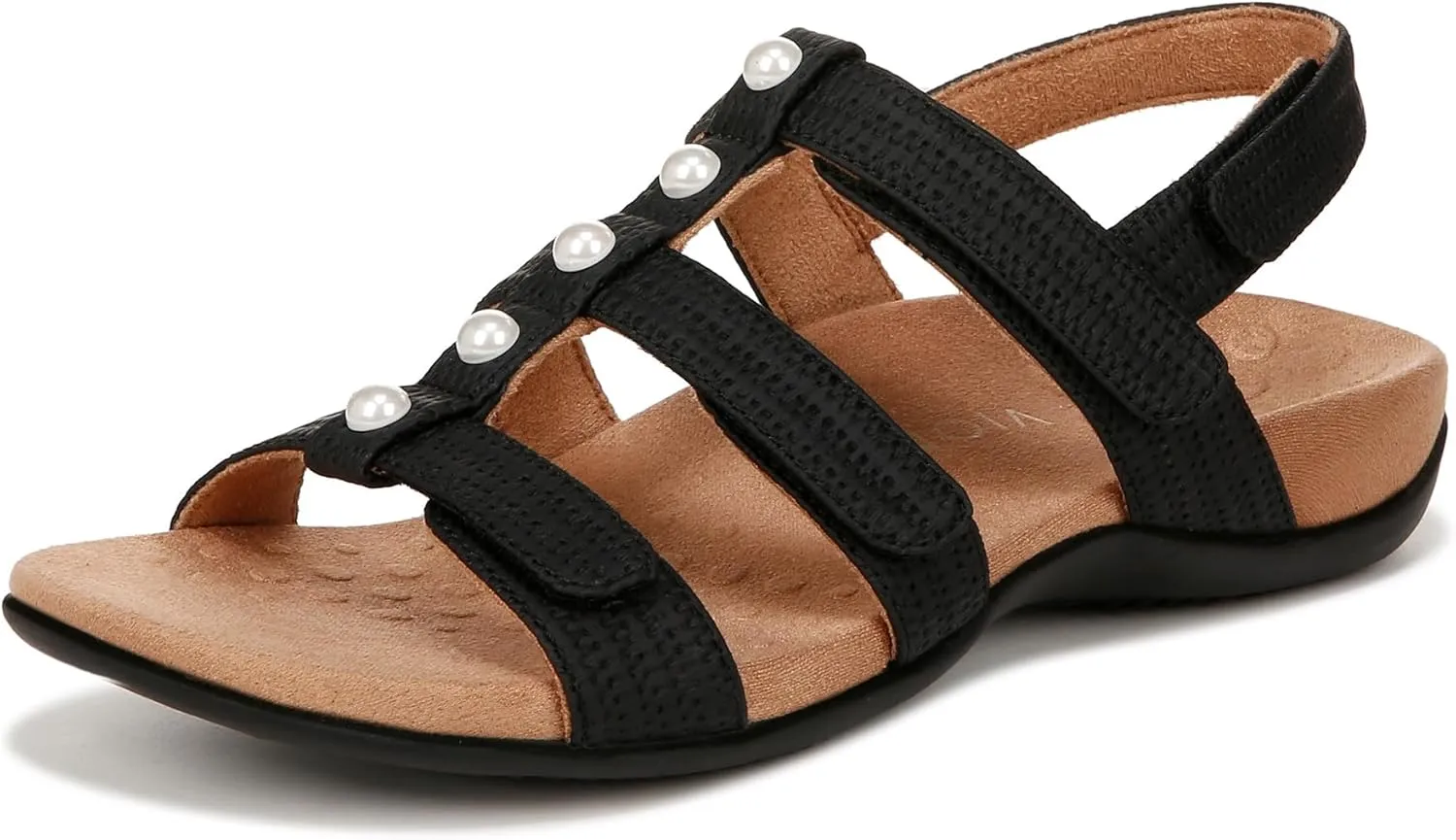 Vionic Women's Women's Rest Amber Backstrap Sandal - Ladies Adjustable Walking Sandals with Concealed Orthotic Arch Support