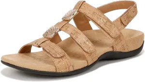 Vionic Women's Women's Rest Amber Backstrap Sandal - Ladies Adjustable Walking Sandals with Concealed Orthotic Arch Support