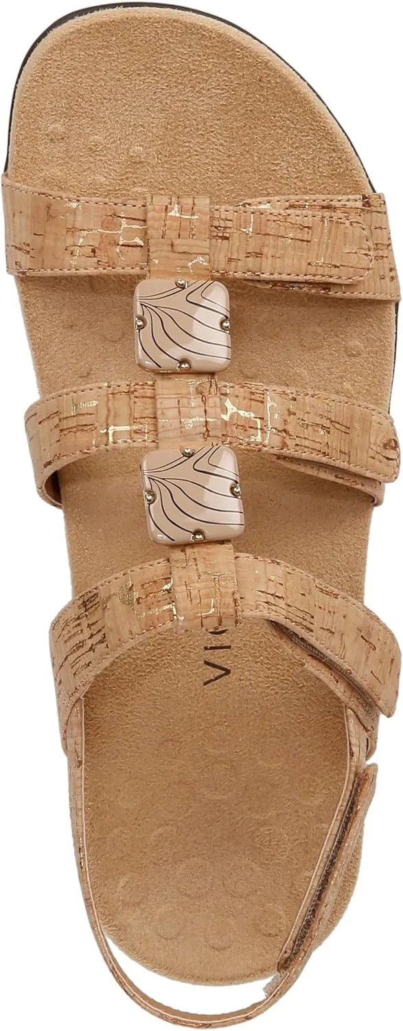 Vionic Women's Women's Rest Amber Backstrap Sandal - Ladies Adjustable Walking Sandals with Concealed Orthotic Arch Support