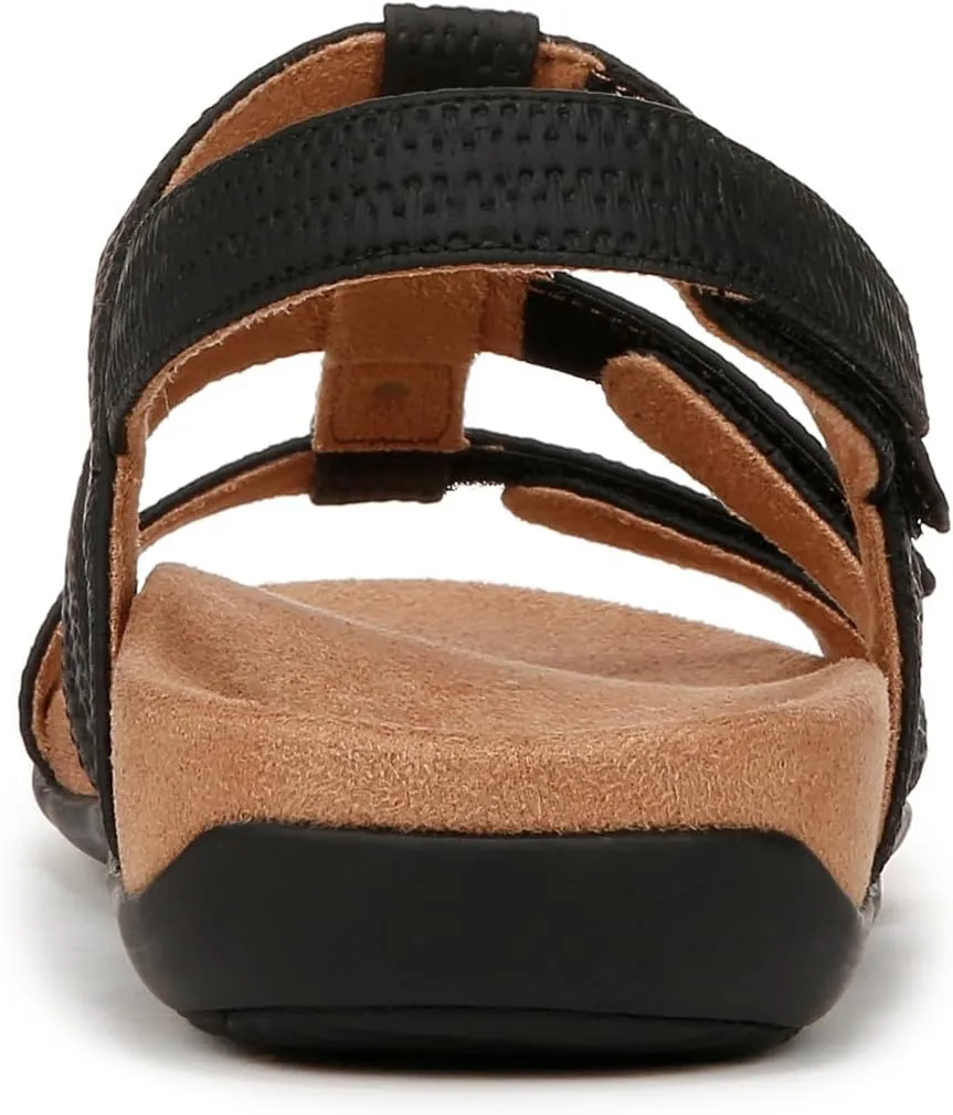 Vionic Women's Women's Rest Amber Backstrap Sandal - Ladies Adjustable Walking Sandals with Concealed Orthotic Arch Support