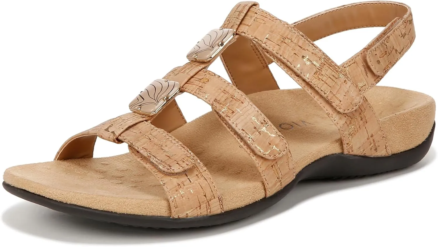 Vionic Women's Women's Rest Amber Backstrap Sandal - Ladies Adjustable Walking Sandals with Concealed Orthotic Arch Support