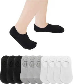 VWU Baby No Show Socks Toddler Low Cut Cotton Socks Animal 0-9T 6/10 Pack