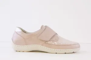 WALDLAUFER - 496H31 324 HENNI-FLAT VELCRO SHOE H WIDTH - LIGHT PINK