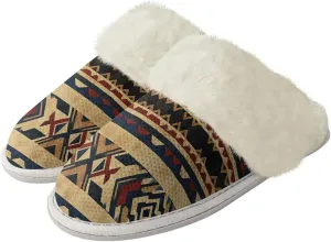 Warm House Slippers for Women Comfy Flannel Lined Winter Slippers with Memory Foam Soles Indoor Outdoor Shoes