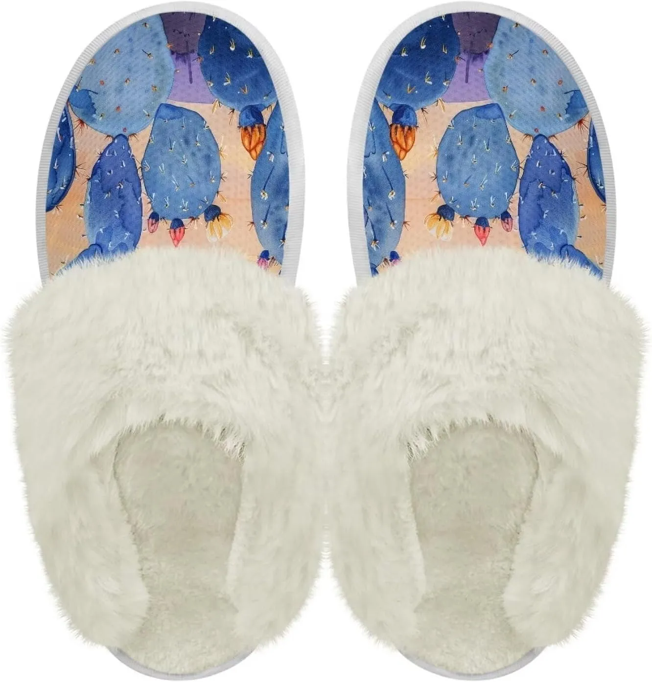 Warm House Slippers for Women Comfy Flannel Lined Winter Slippers with Memory Foam Soles Indoor Outdoor Shoes