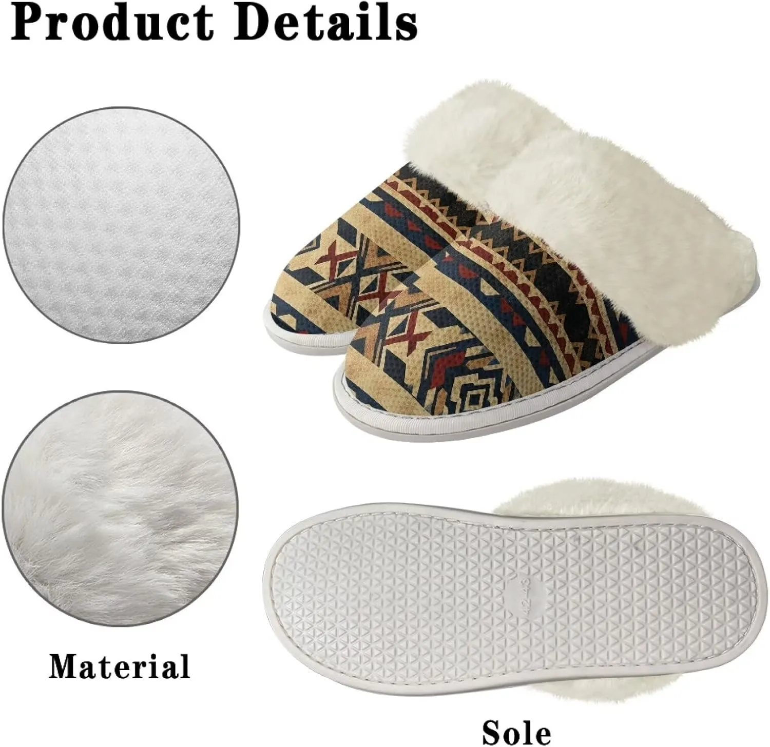 Warm House Slippers for Women Comfy Flannel Lined Winter Slippers with Memory Foam Soles Indoor Outdoor Shoes