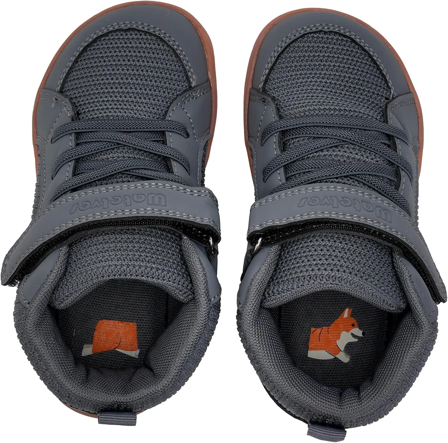 WateLves Toddler Little Kids Wide Barefoot Shoes Boys Girls Winter High Top Minimalist Sneakers Boots Walking Shoes for Indoor Outdoor | Naturally Splay | Flexible Fit
