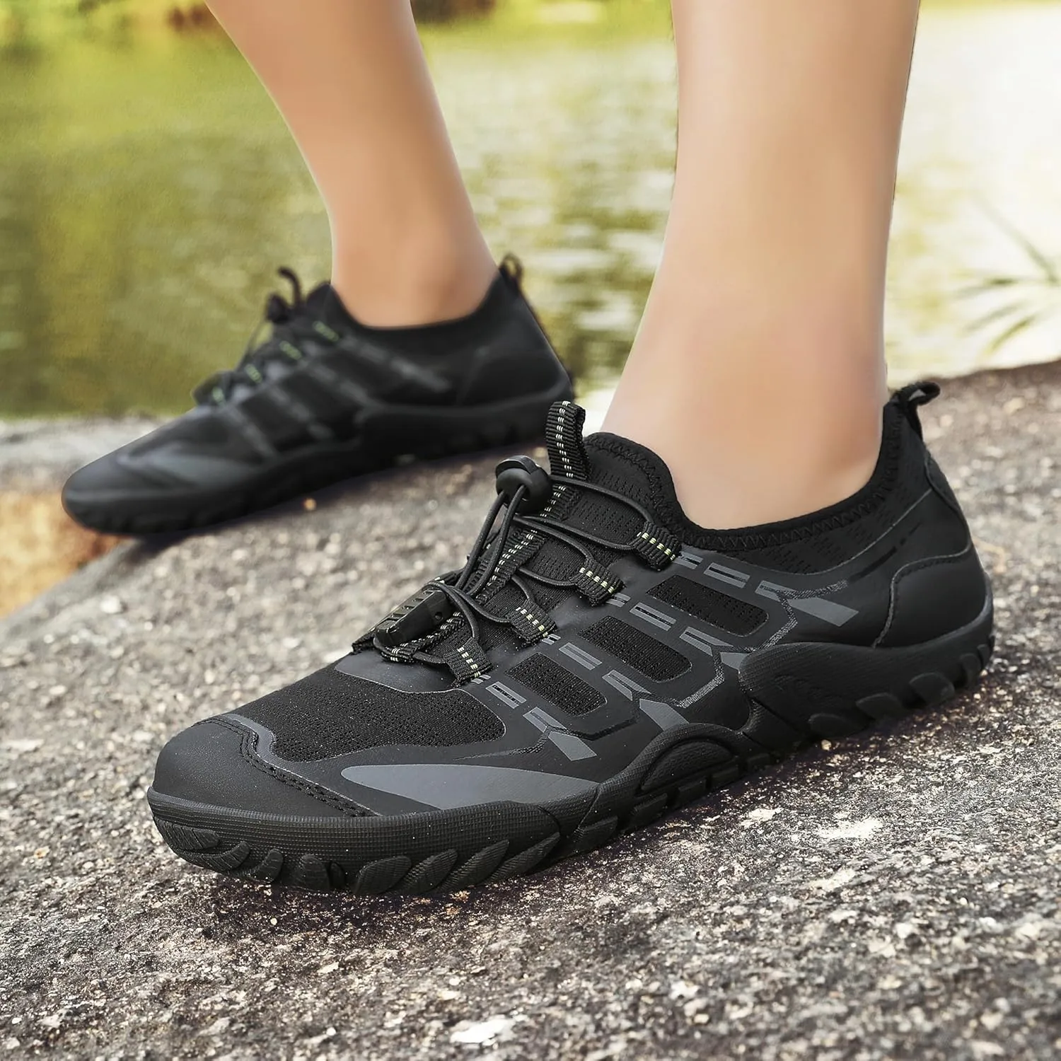 Water Shoes Wide Width for Women Men Swim Beach Barefoot Shoes Quick Drying Aqua Shoes for Pool Diving Boating River Yoga Lake Surfing