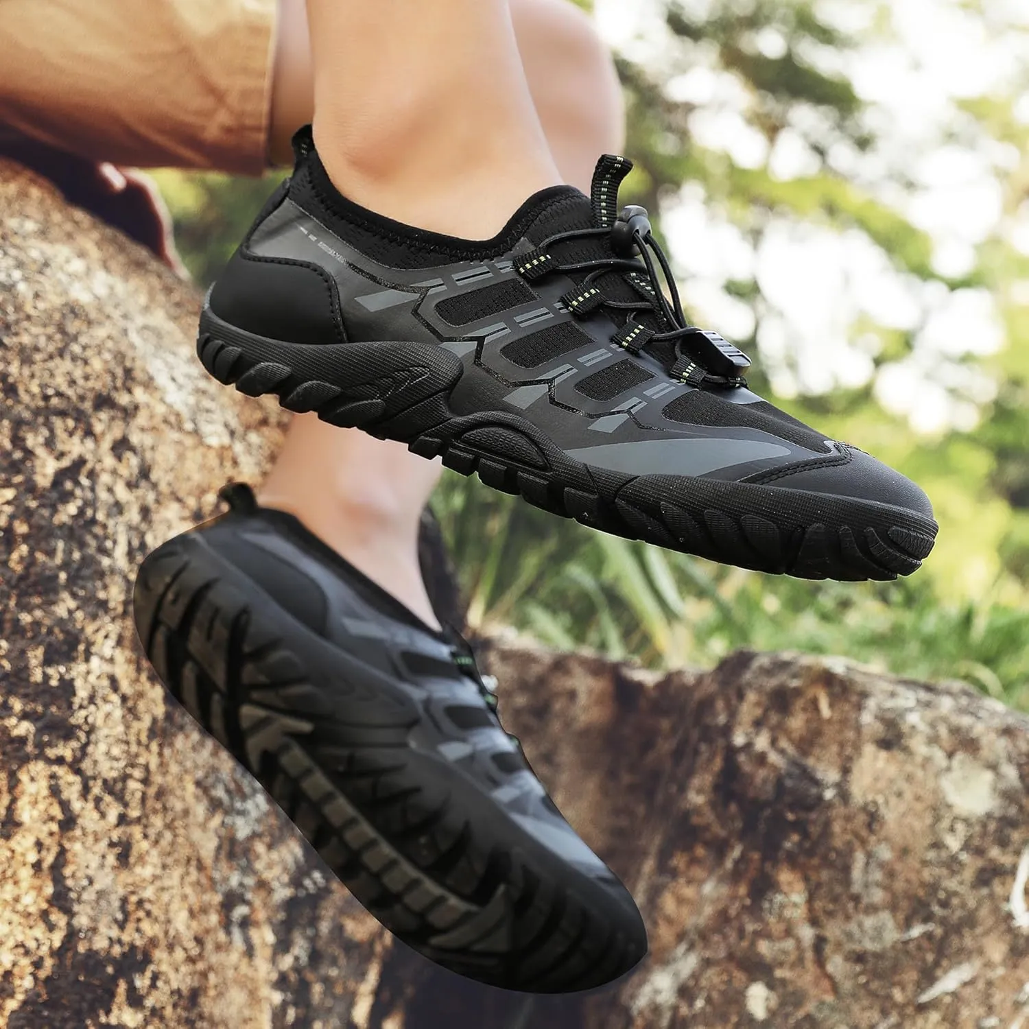 Water Shoes Wide Width for Women Men Swim Beach Barefoot Shoes Quick Drying Aqua Shoes for Pool Diving Boating River Yoga Lake Surfing