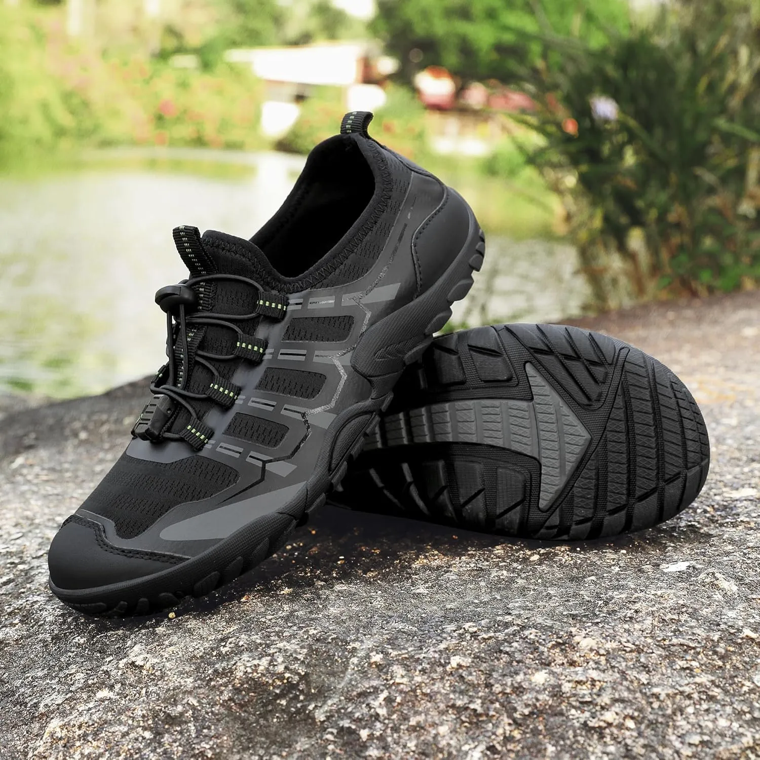 Water Shoes Wide Width for Women Men Swim Beach Barefoot Shoes Quick Drying Aqua Shoes for Pool Diving Boating River Yoga Lake Surfing