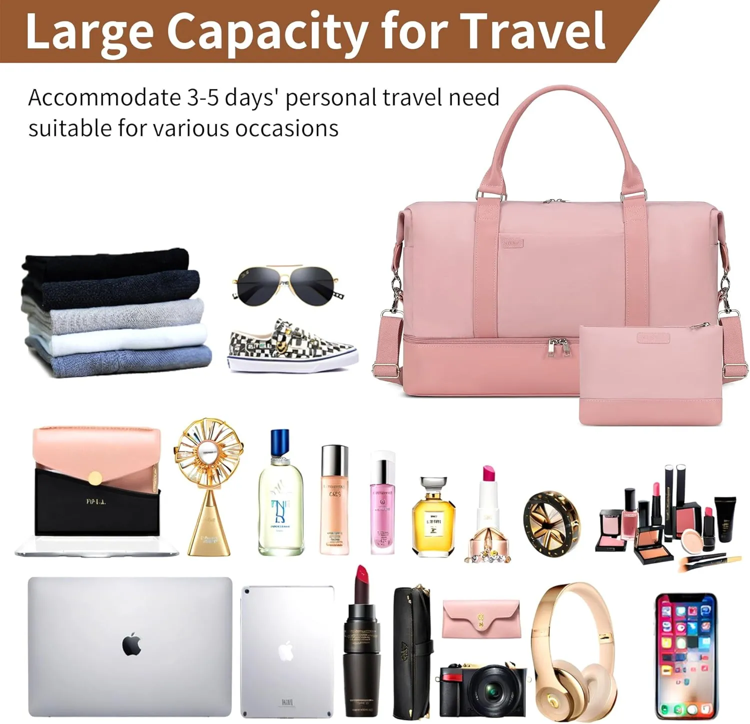 Weekender bag Weekender Bags For Women With Shoe Compartment Large Capacity Travel Overnight Bags Perfect For Travel