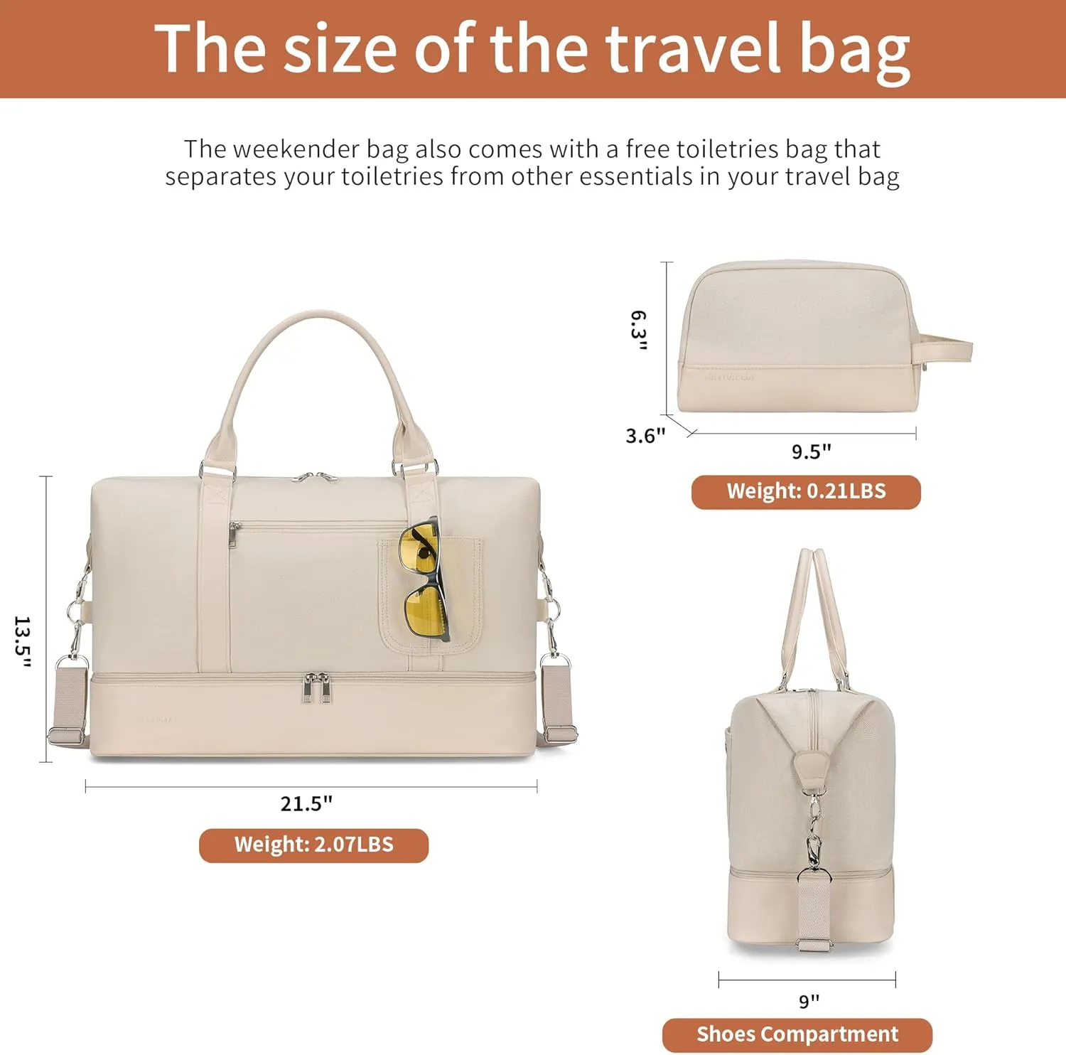 Weekender bag Weekender Bags For Women With Shoe Compartment Large Capacity Travel Overnight Bags Perfect For Travel