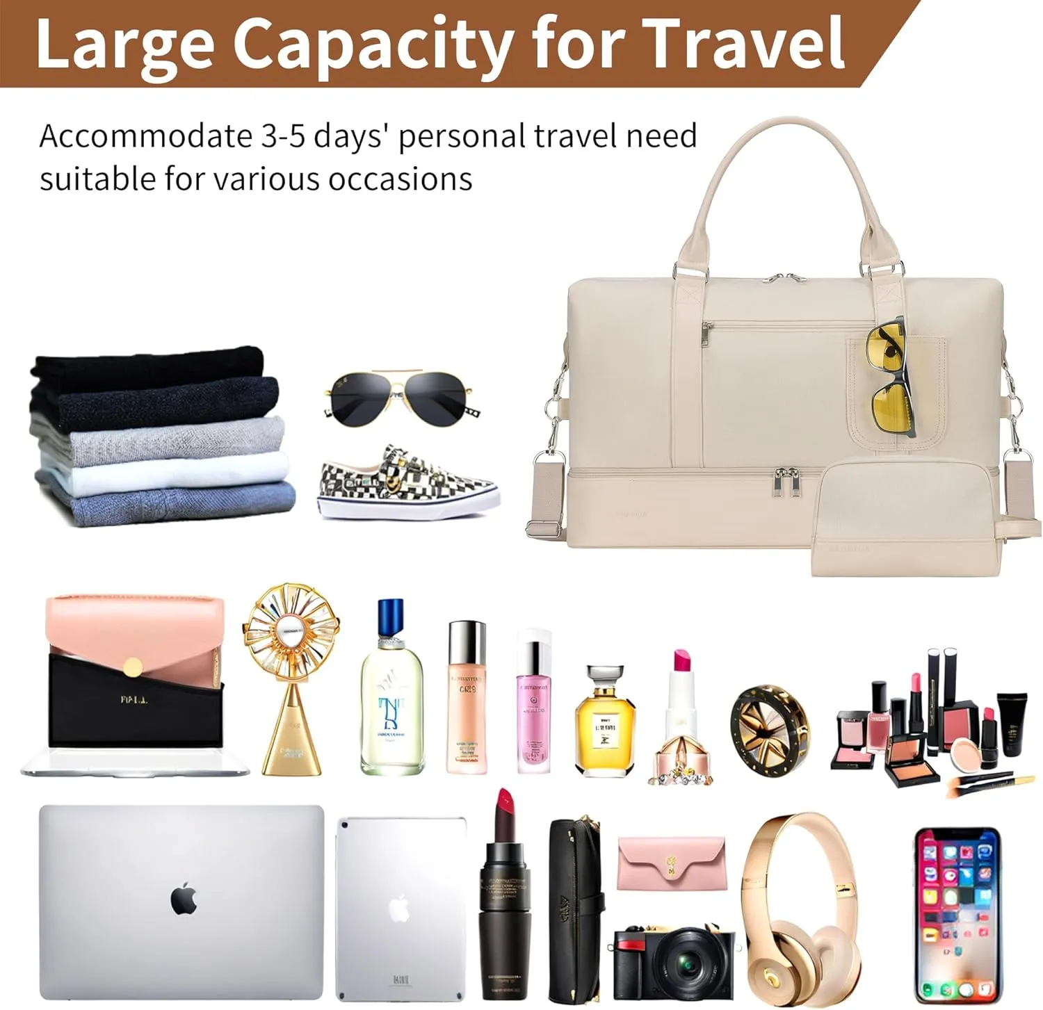 Weekender bag Weekender Bags For Women With Shoe Compartment Large Capacity Travel Overnight Bags Perfect For Travel