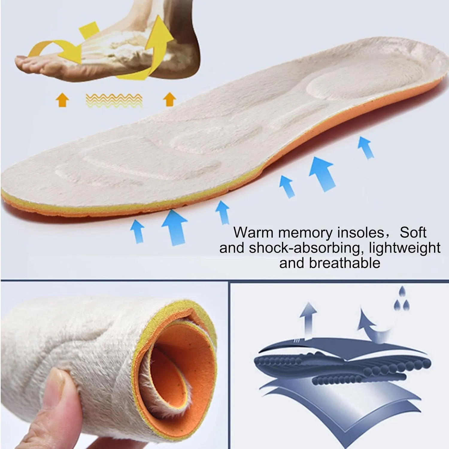 Wide Walking Shoes, Extra Wide Fit Diabetic Shoes Middle-Aged and Elderly Warm Shoes Casual Shoes Walking Shoes Dad and Mom Shoes