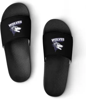 Wolf Head Shower Shoes PVC Home Slippers Non-Slip Quick Drying Bathroom Slipper for Indoor And Outdoor