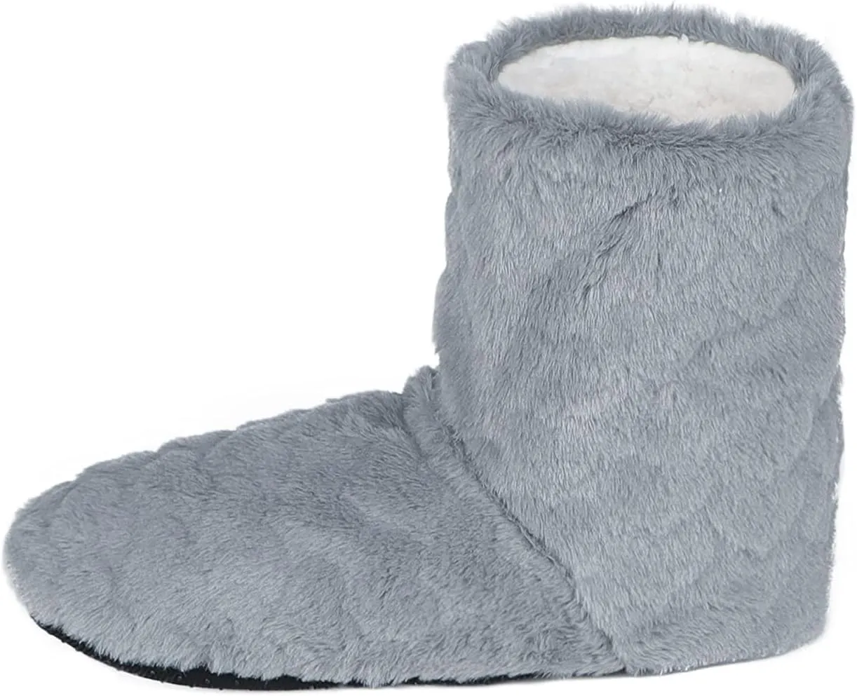 Women Floor Boots Warm Indoor Slippers Girl Warm Bootie Sock Home Ankle High Boots Noiseless Sock Shoes Flat Non-Slip Slipper