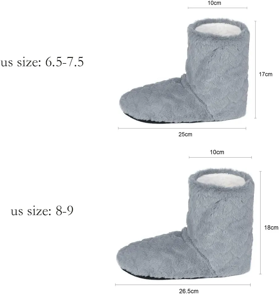 Women Floor Boots Warm Indoor Slippers Girl Warm Bootie Sock Home Ankle High Boots Noiseless Sock Shoes Flat Non-Slip Slipper