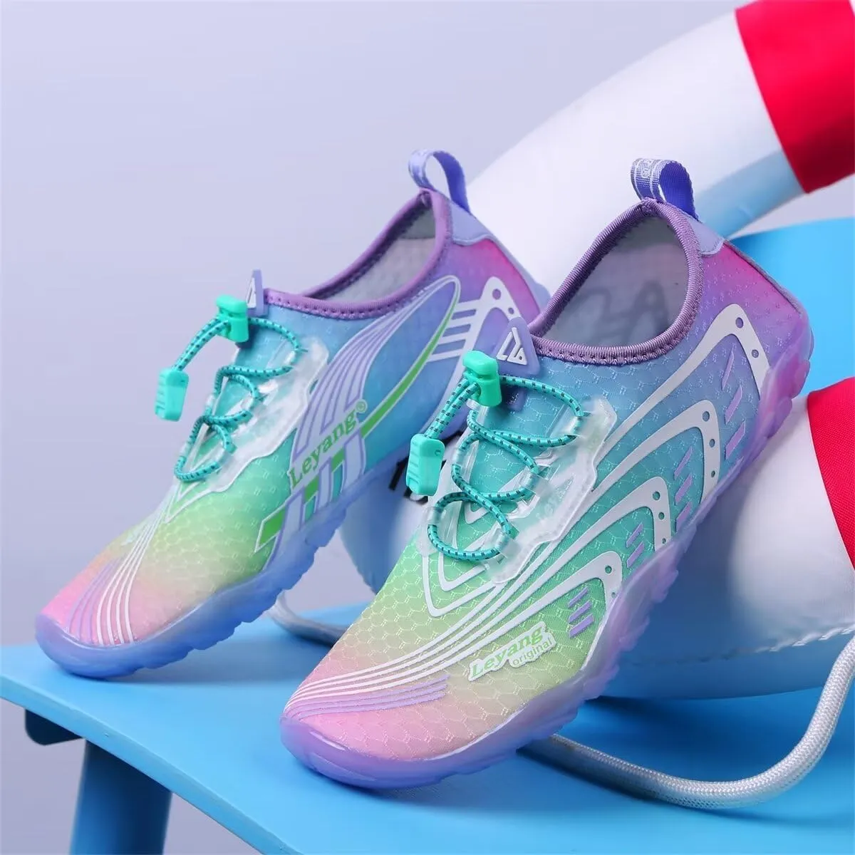 Women Gradient Quick Drying Aqua Shoes for Beach Swimming Running