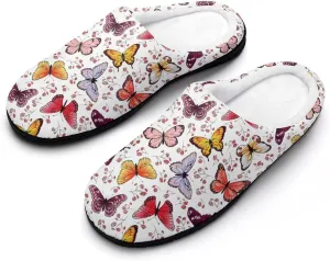 Women House Slippers Ladies Halloween Cotton Slippers Closed Toe Soft Clog Slippers Non-Slip Warm Indoor Outdoor Shoes
