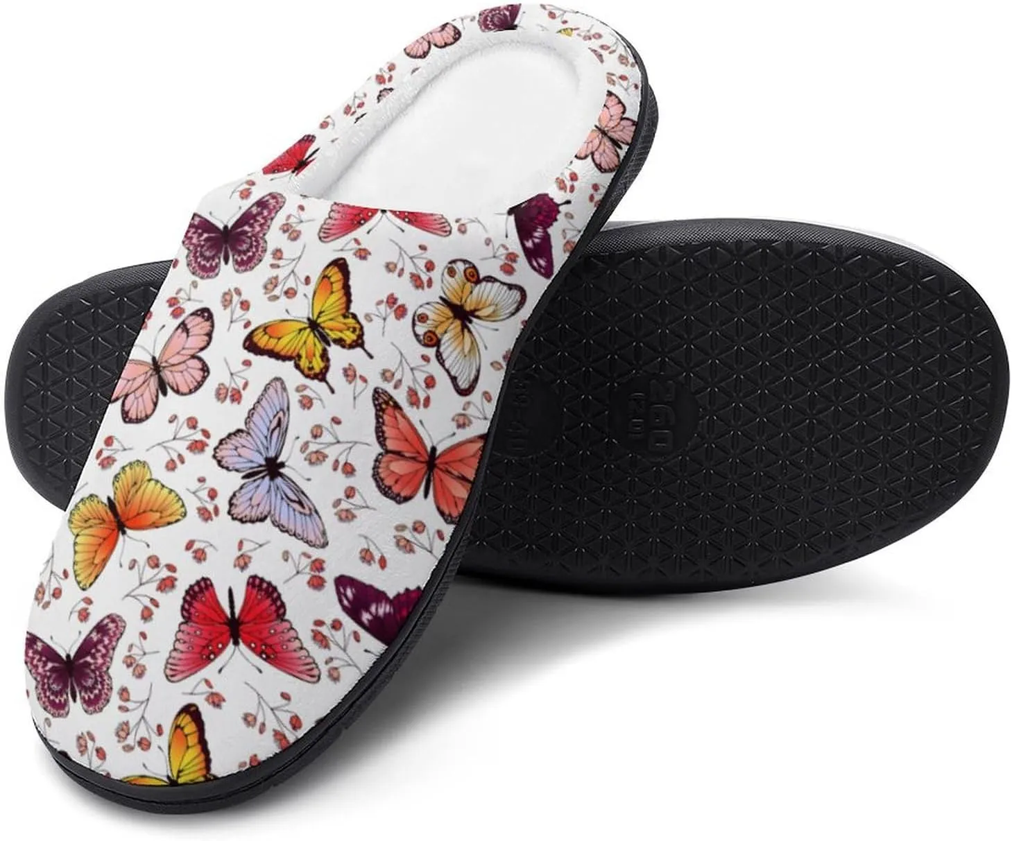 Women House Slippers Ladies Halloween Cotton Slippers Closed Toe Soft Clog Slippers Non-Slip Warm Indoor Outdoor Shoes