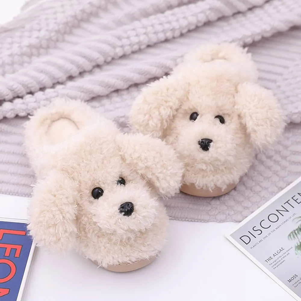 Women's Cute Teddy Animal Slippers House Slippers Warm Memory Foam Cotton Cozy Soft Fleece Plush Home Slippers Indoor Outdoor