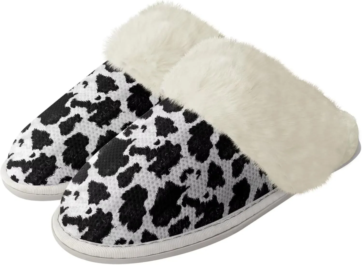Women's Fuzzy Slipper Home Slippers Fluffy Winter House Shoes Soft Sole Slippers for Indoor