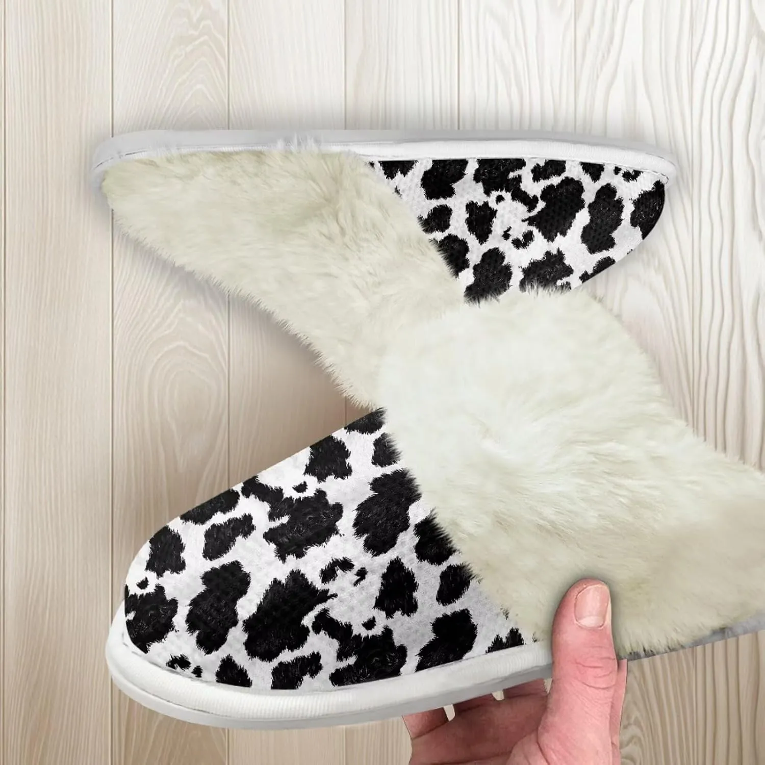 Women's Fuzzy Slipper Home Slippers Fluffy Winter House Shoes Soft Sole Slippers for Indoor