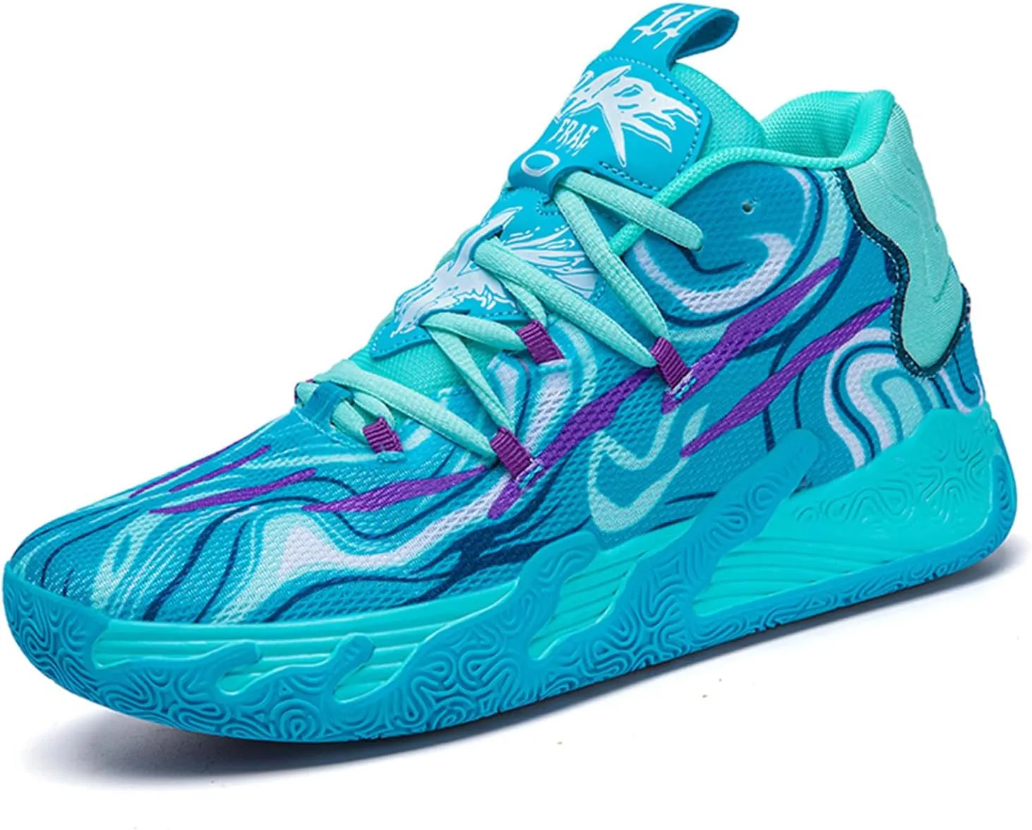 Womens Lightweight Lace Up High Top Fashion Basketball Shoes Soft Non-Slip Running Tennis Volleyball Sneakers Classic Sports Shoes