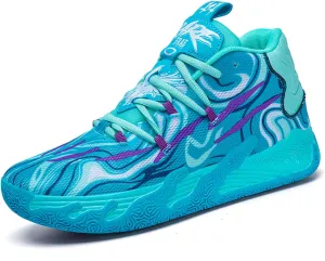 Womens Lightweight Lace Up High Top Fashion Basketball Shoes Soft Non-Slip Running Tennis Volleyball Sneakers Classic Sports Shoes