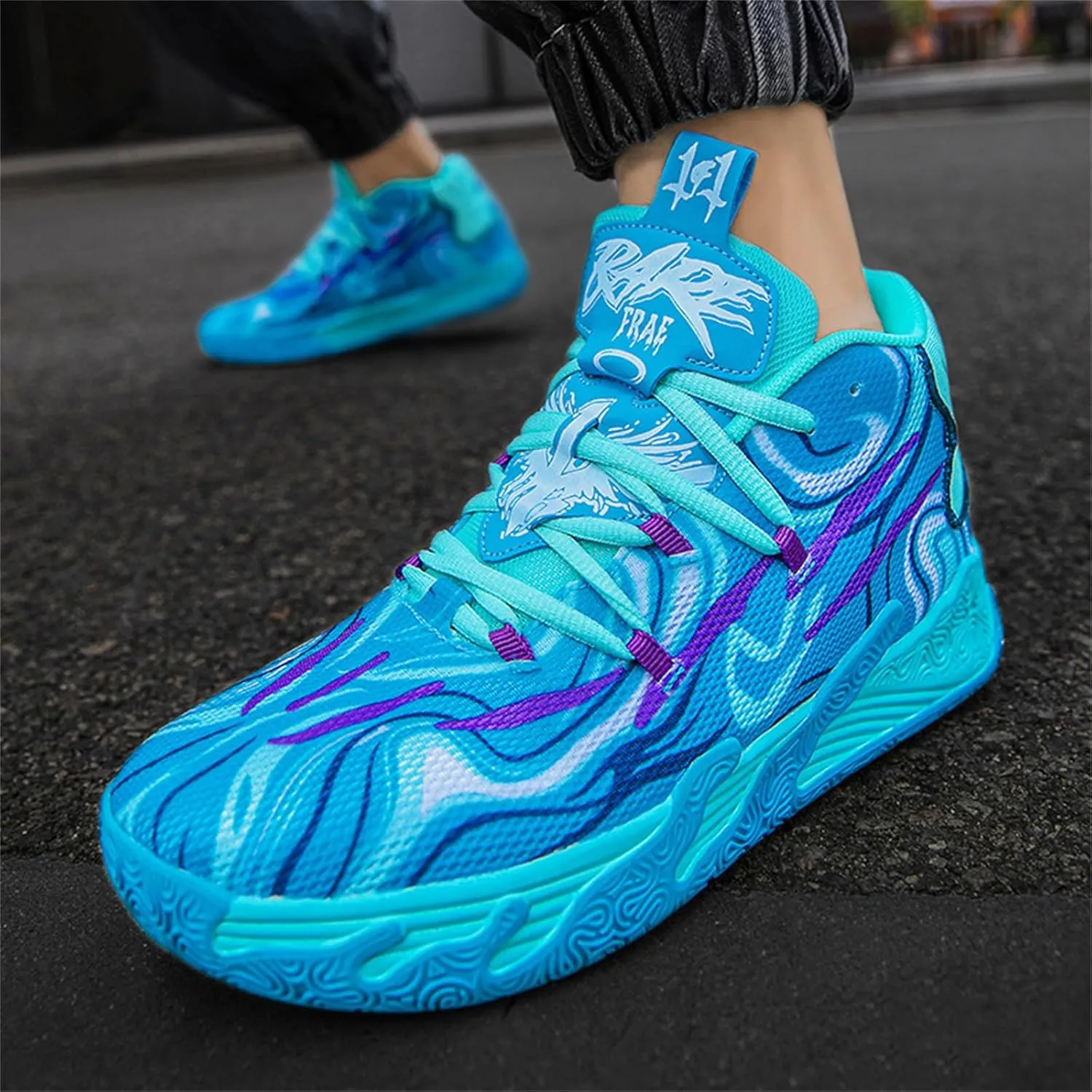 Womens Lightweight Lace Up High Top Fashion Basketball Shoes Soft Non-Slip Running Tennis Volleyball Sneakers Classic Sports Shoes