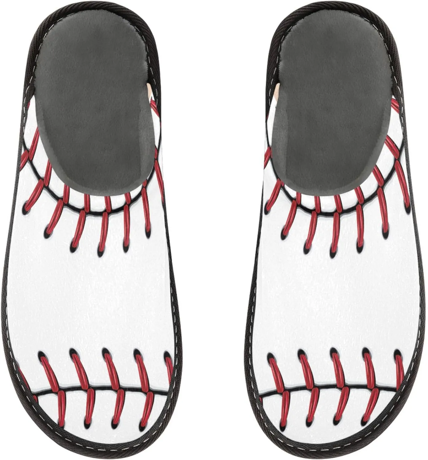 Women's Mens Cute Pattern Chic Cosy Slip-On Slippers,Casual Linning Breathable Memory Foam Scuff Winter House Bedroom Shoes Gift for Unisex Indoor/Outdoor Size 4-11