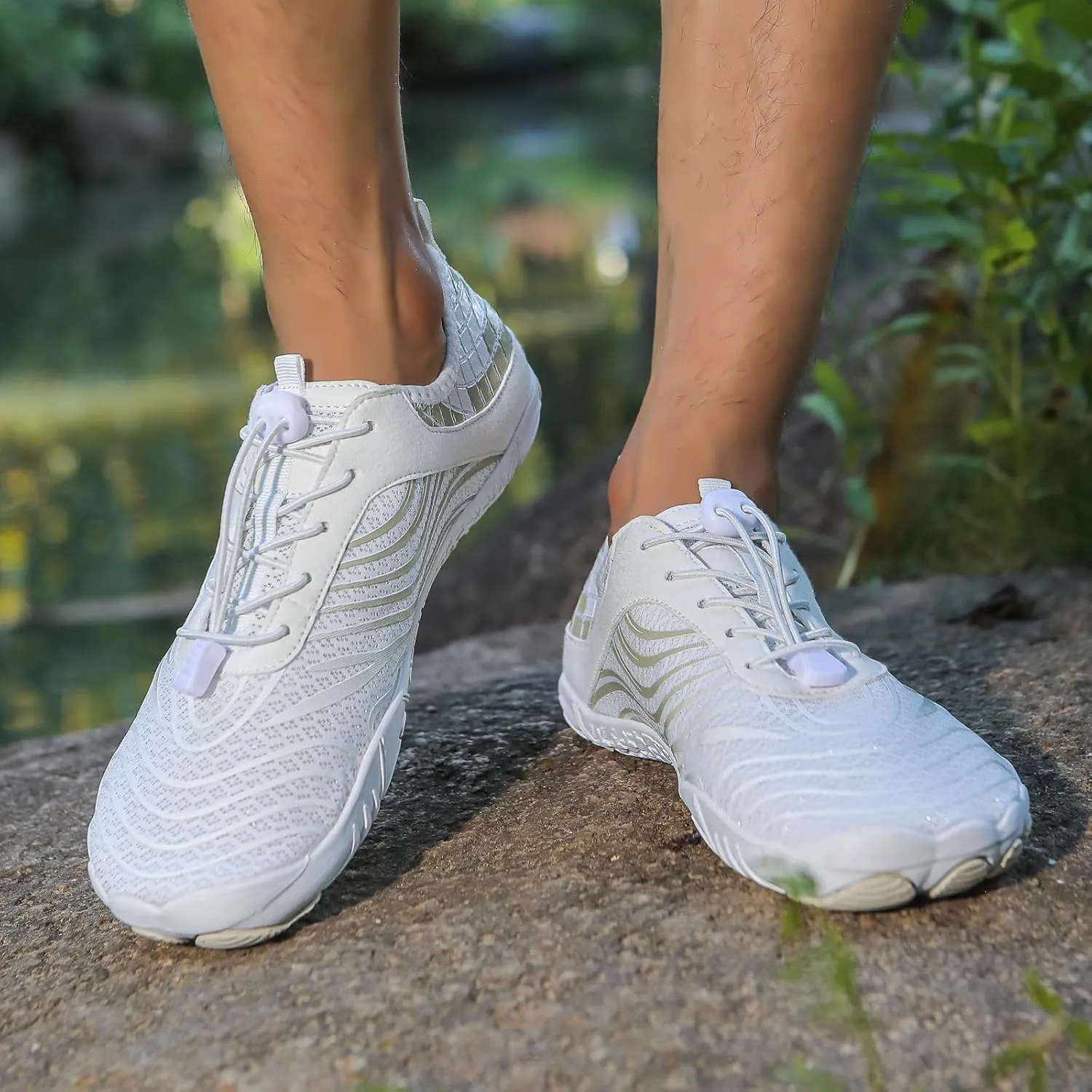 Women's Men's Hike Barefoot Shoes Wide Toe Box Water Shoes Quick Dry Swim Shoe Breathable & Non-Slip for Pool Beach Surf Walk Water Yoga