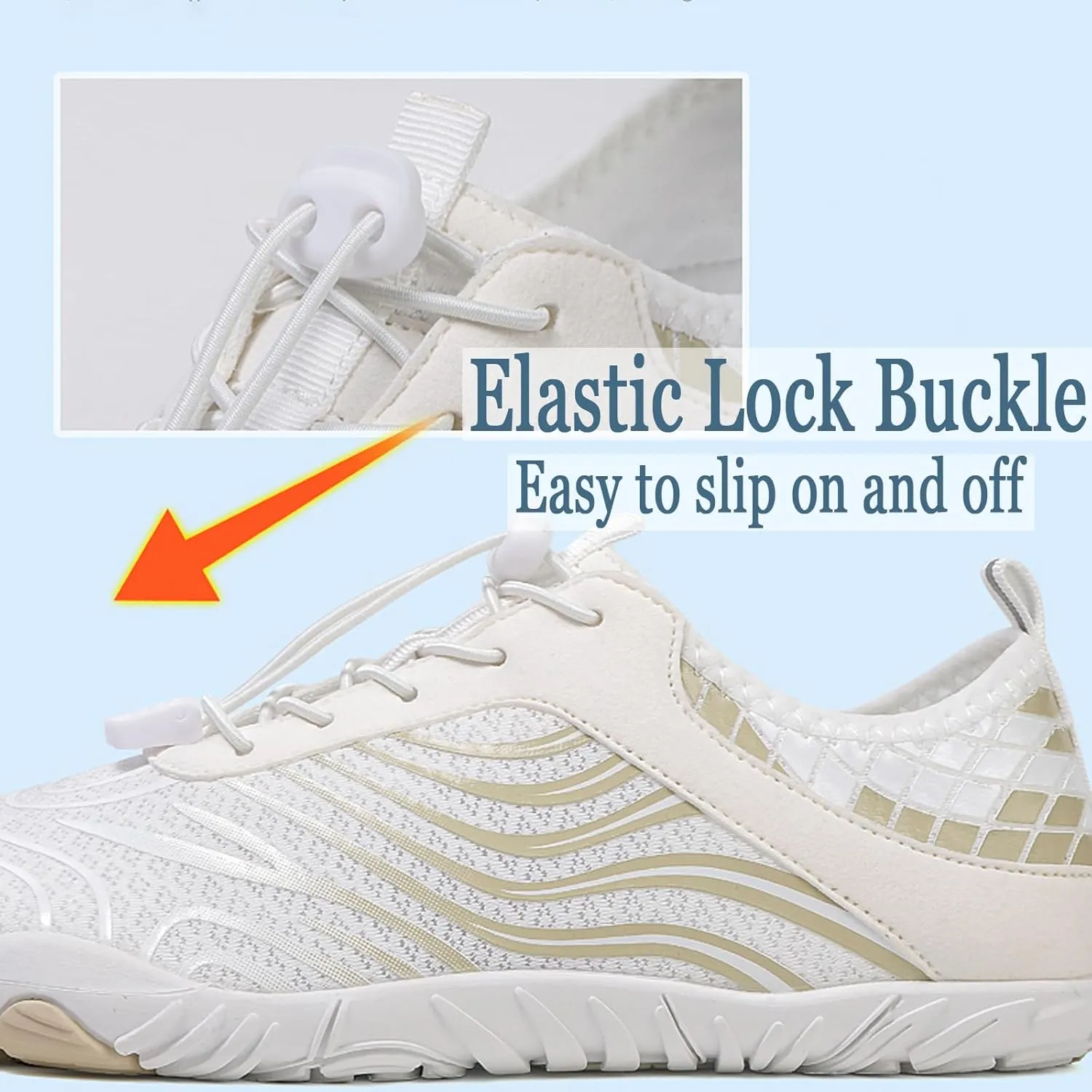 Women's Men's Hike Barefoot Shoes Wide Toe Box Water Shoes Quick Dry Swim Shoe Breathable & Non-Slip for Pool Beach Surf Walk Water Yoga