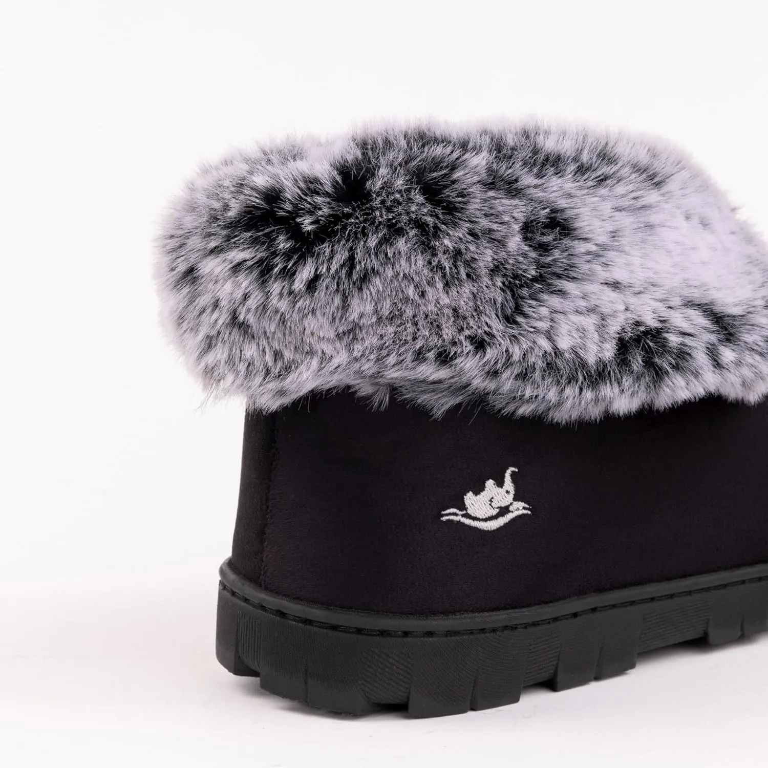 Women's Micro Suede Faux Fur Fleece Lined Cozy 80-D High-Density Memory Foam Winter Slipper Bootie Breathable House Shoes Non Skid Indoor Outdoor Sole