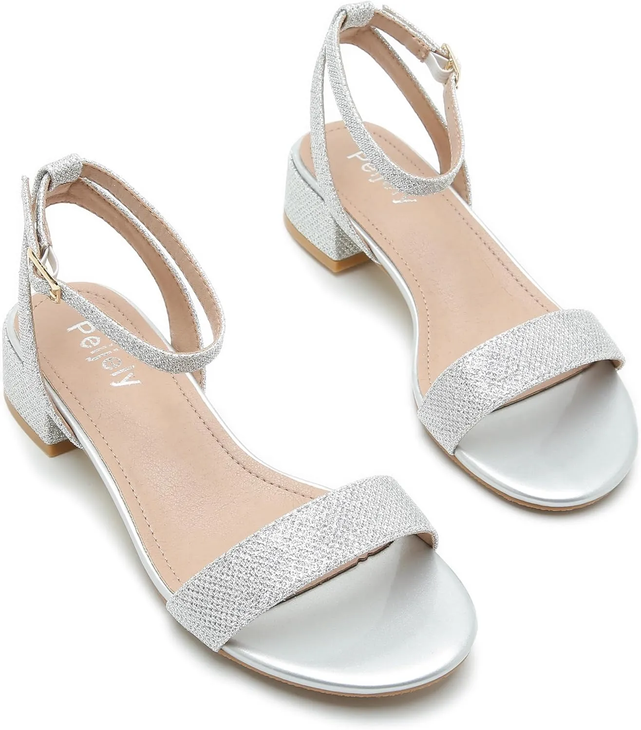 Women's Open Toe Ankle Strap Low Block Chunky Heels Sandals Party Dress Summer Shoes