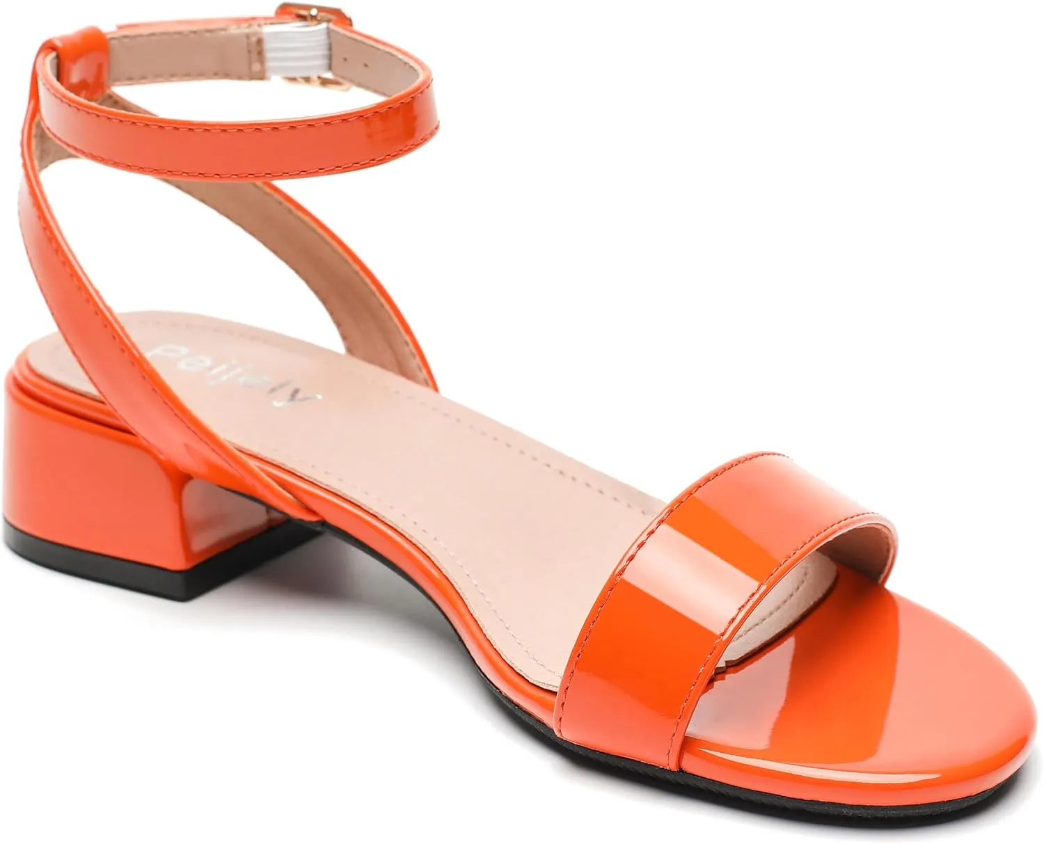 Women's Open Toe Ankle Strap Low Block Chunky Heels Sandals Party Dress Summer Shoes