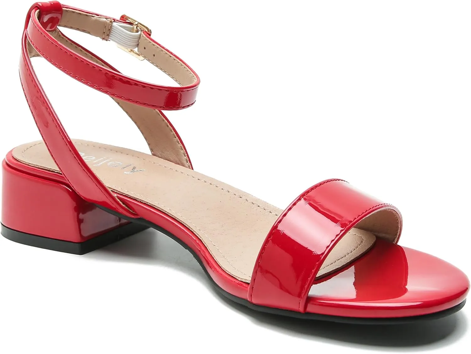 Women's Open Toe Ankle Strap Low Block Chunky Heels Sandals Party Dress Summer Shoes