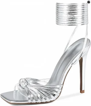 Women's Open Toe Lace up Strappy Heels